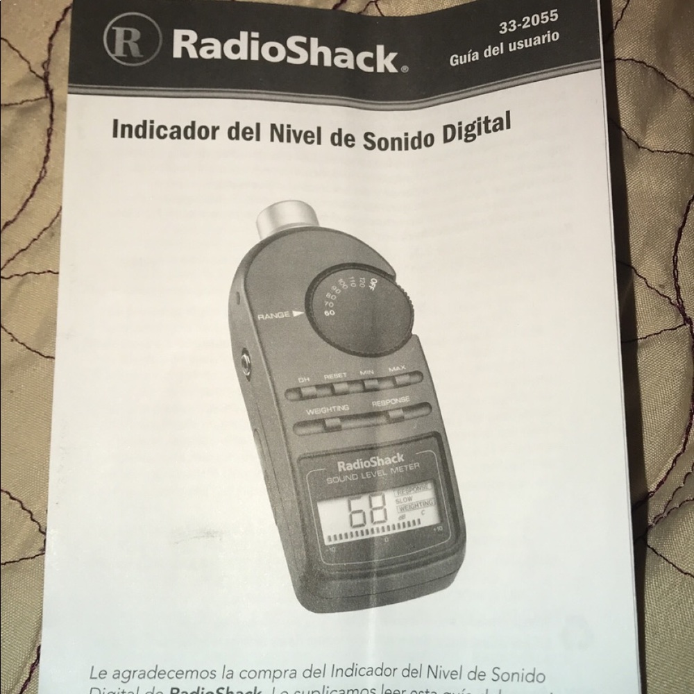 RadioShack sound level meter